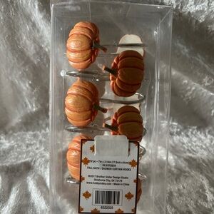 Pumpkin Shower Curtain Hooks